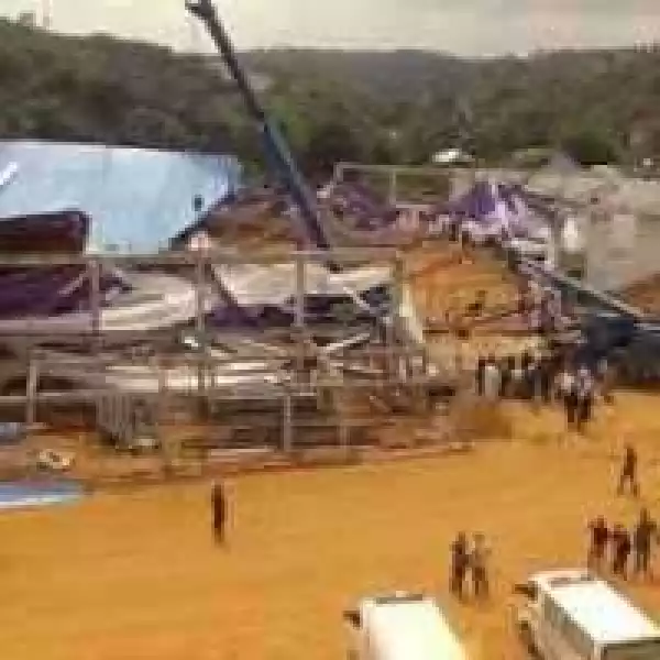 Video Of Collapsed Reigners Bible Church Building In Uyo (Graphic Content)